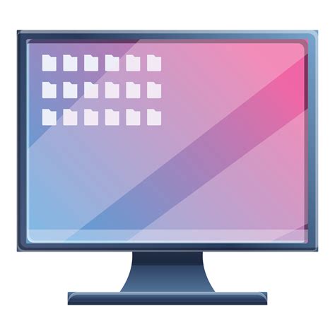 actualizar el icono del monitor de PC, estilo de dibujos animados 14293824 Vector en Vecteezy