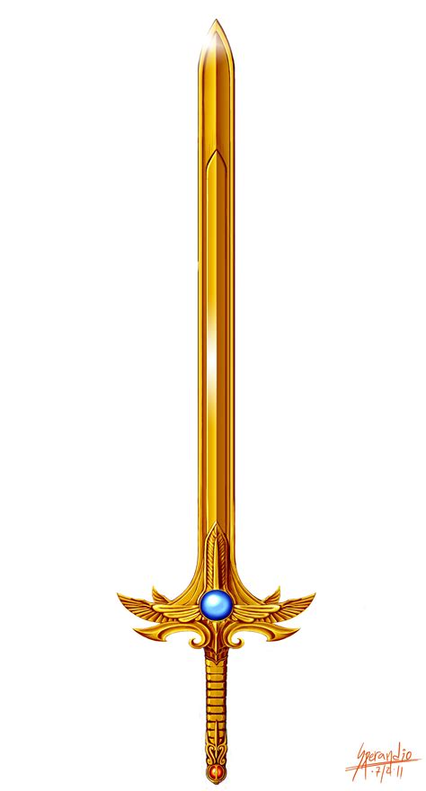 The Golden Sacred Sword by MarceloSperandio on DeviantArt