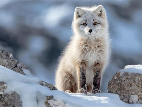 Premium AI Image | Arctic Fox in the arctic habitat wildlife photography