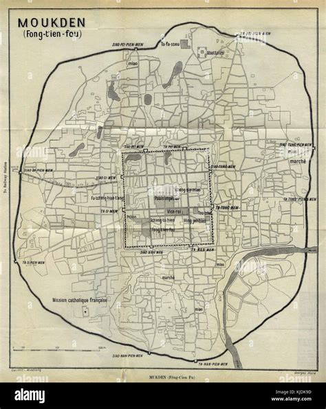 Map of Mukden 1912 Stock Photo - Alamy