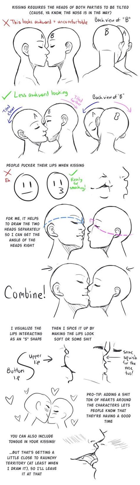 Kissing Tips by Z-Raid | Art tutorials drawing, Creative drawing ...