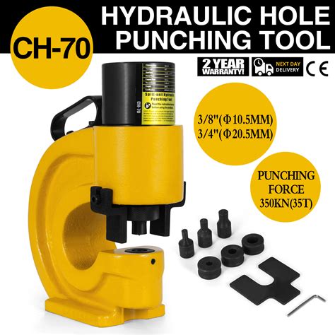 CH-70 Hydraulic Knockout Punch Hole Punching Machine 35T Max 12mm Thickness | eBay