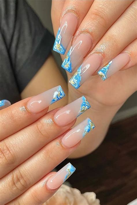 45 Stunning Coffin Nails Design Ideas For Summer nails 2021