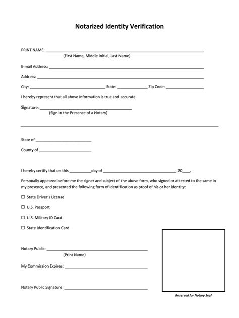 Identity Verification Form 2020-2021 - Fill and Sign Printable Template Online | US Legal Forms