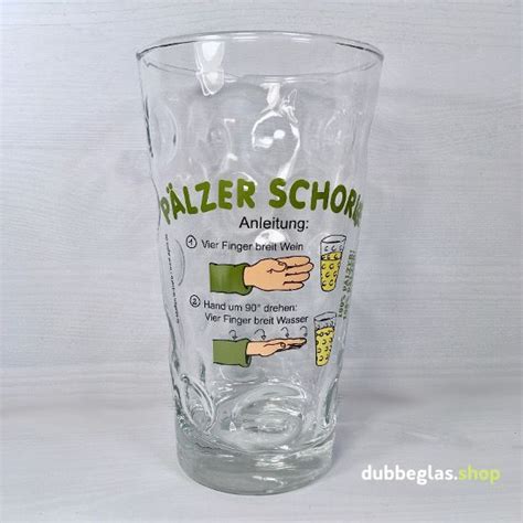 Pfälzer Schorle Dubbeglas 0,5 L | Summertime drinks, Water into wine, Alcohol content