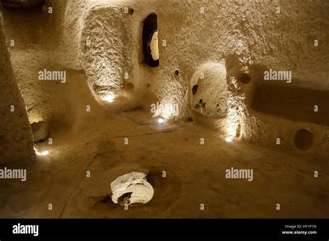 Inside view of Uchisar Castle which is the highest building of Cappadocia area Stock Photo - Alamy