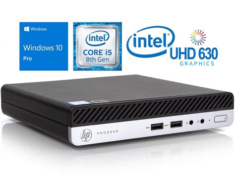 HP ProDesk 400 G4 Mini Desktop, Intel 6-Core i5-8500T Upto 3.5GHz, 8GB ...