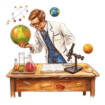 Science Teacher In Front Of The Classroom Background Woman Career Vector, Background, Woman ...