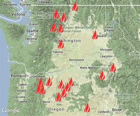 Current Fires In Washington State 2024 Today Map - Ula Katinka