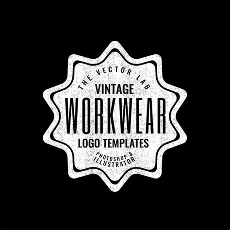 Vintage Workwear Logo Templates - TheVectorLab