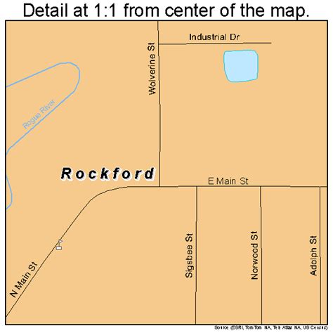 Rockford Michigan Street Map 2669080