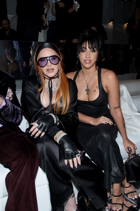 Madonna and Lourdes Leon at the Tom Ford Spring 2023 Show | Celebrity Style in the Front Row at ...