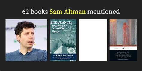 62 books Sam Altman mentioned, ranked!