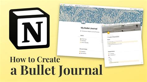 How to Create a Bullet Journal in Notion - YouTube