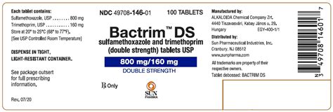 Bactrim Ds Dose / Bactrim Pediatric Dosing Chart Lewisburg District Umc ...