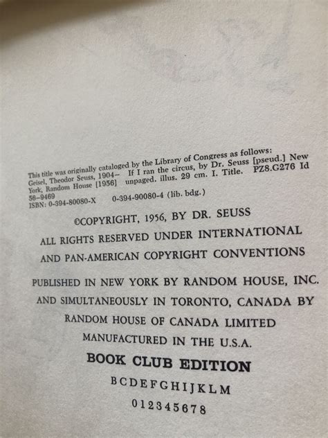 IF I RAN THE CIRCUS by Dr. Seuss: Very Good- Pictorial Boards (1956 ...