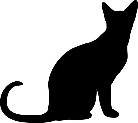 Black Cat Outline - ClipArt Best