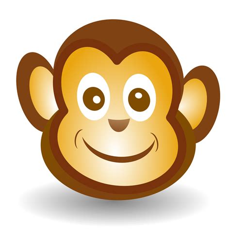 Clipart - Funny Monkey Face