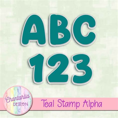 Free Alpha featuring a Teal Stamp Design