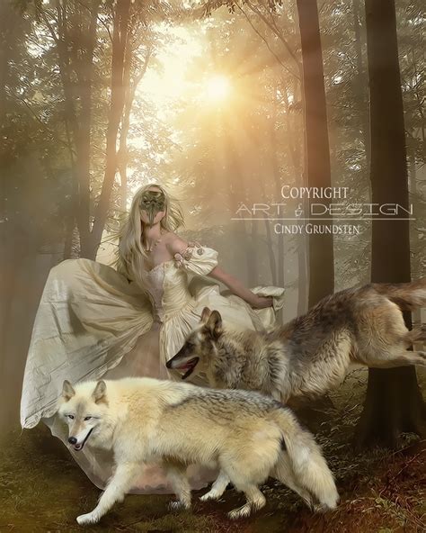 Beauty and the wolfs by CindysArt on DeviantArt