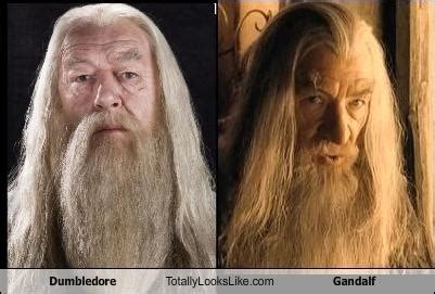 Michael Gambon as Albus Dumbeldore in Harry Potter and as Gandalf in ...