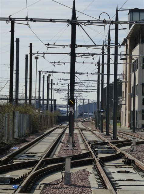 Image: Tram track at Haymarket, Edinburgh