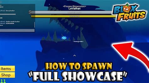 Spawning Leviathan FULL SHOWCASE! | Blox Fruits Update 20 - YouTube