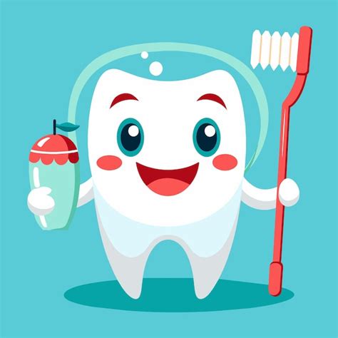 Premium Vector | Cartoon dental hygiene character vector illustration