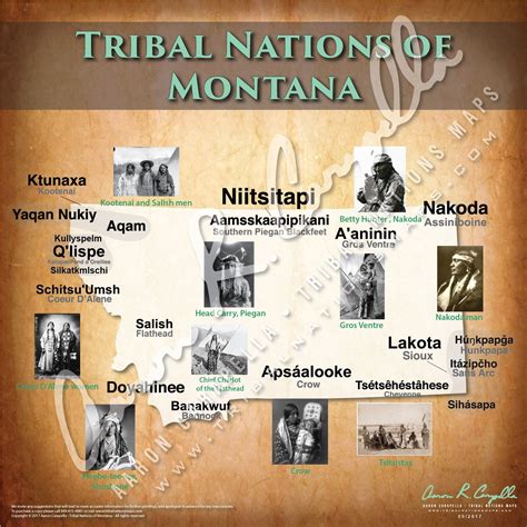 Montana Indian Reservation Map Poster Native American - vrogue.co