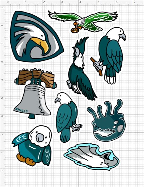 Philadelphia Eagles Stickers 2023 Edition Part 1 - Etsy