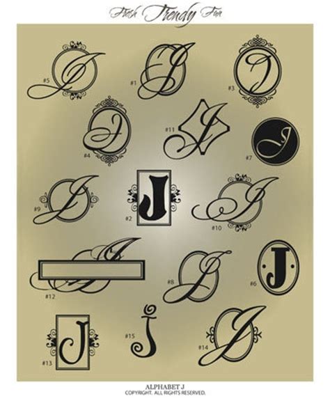 Monogram Letter J SVG Files Ai Svg Eps Gsd Cuttable SVG