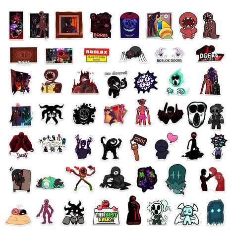 Doors Robloxes Characters Stickers | Doors Plush Shop - Official Doors Plush Store