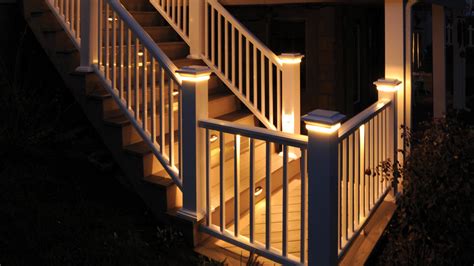 Deck Railing With Lights • Deck Storage Box Ideas