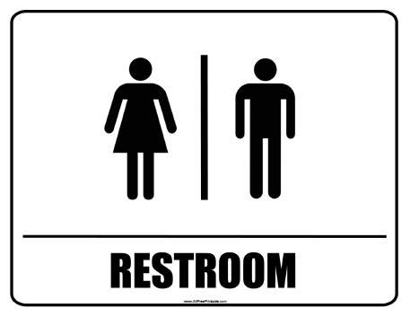Restroom Signs – Free Printable
