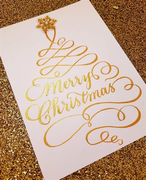 Calligraphy Christmas Cards for Sale - Calligraphy by Jennifer