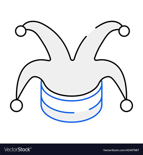 Jester hat Royalty Free Vector Image - VectorStock