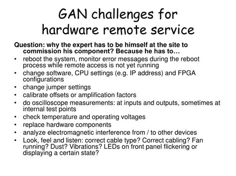 PPT - GAN: remote operation of accelerator diagnosis systems PowerPoint ...