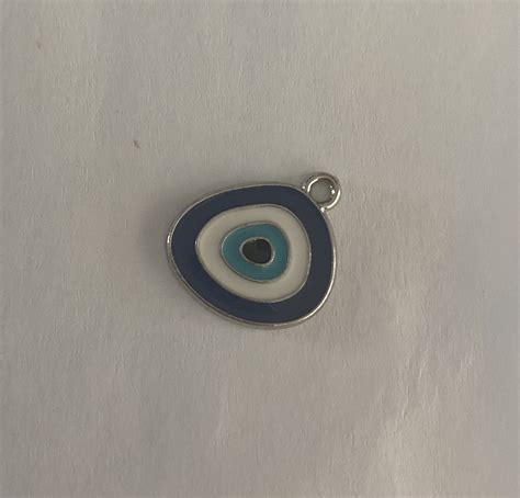 Silver Plated Evil Eye Charm - Beefab Accessories