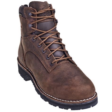 Danner Boots: Men's 16283 Waterproof EH Brown 6-Inch Workman Alloy Toe Work Boots