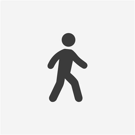 Walking man icon vector isolated. walk man pedestrian symbol sign 14531045 Vector Art at Vecteezy