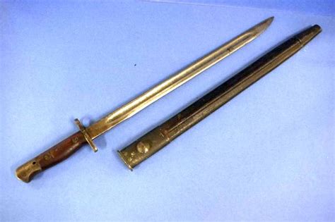 WWII Lee Enfield Bayonet - Dated 42, 58cm Long - Edged Weapons - Militaria & Weapons