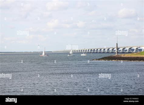 the zeeland bridge Stock Photo - Alamy