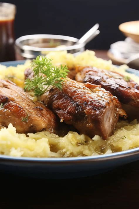 Traditional German Pork Ribs and Sauerkraut - Hungarian Chef