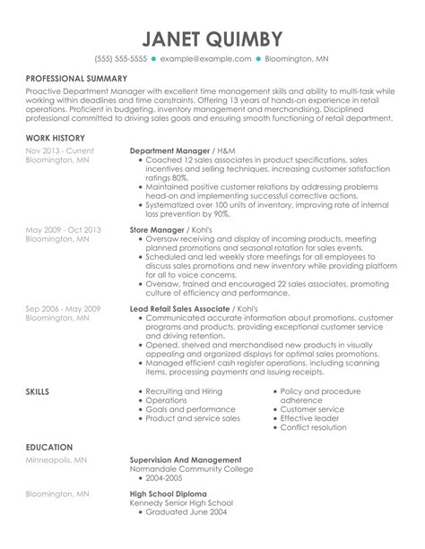 Professional Business Operations Resume Examples | LiveCareer