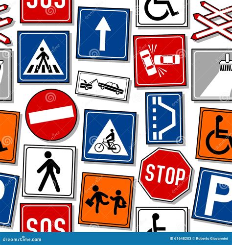 Traffic Signs. Street And Road Signage, Caution And Safety, Car Speed ...