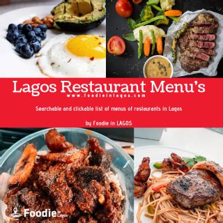 Lagos Restaurant Menus