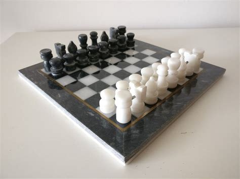 Handmade marble chess board - Marble - Catawiki