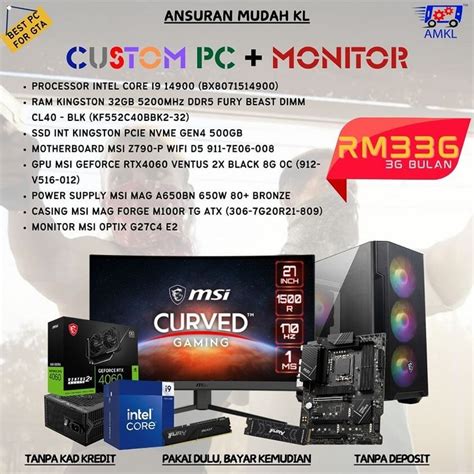 Custom PC - Ansuran Mudah Kl