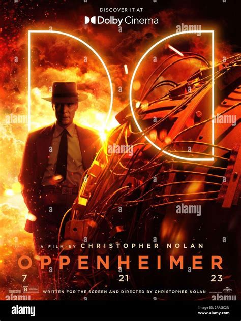 OPPENHEIMER, US Dolby Cinema poster, Cillian Murphy nel ruolo di J. Robert Oppenheimer, 2023 ...