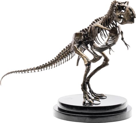 Jurassic Park - T-Rex Skeleton Bronze 1/24th Scale Maquette Statue by Elite Creature ...